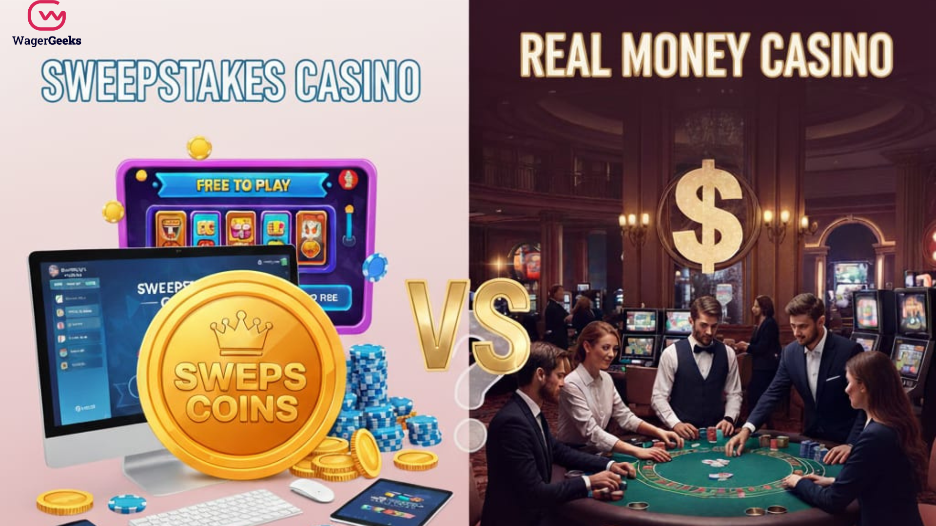 Sweepstakes vs Real Money Casinos